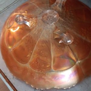 Vintage carnival glass bowl